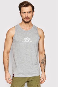 Alpha Industries Tank top Basic 126566 Sivá Regular Fit