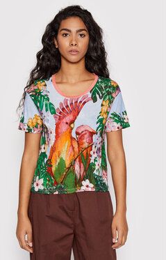 Desigual Tričko Parrot 22SWTKAX Farebná Regular Fit