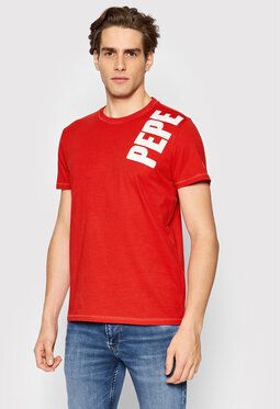 Pepe Jeans Tričko Aerol PM508229 Červená Slim Fit