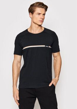 Boss Tričko Vitality 50469597 Čierna Regular Fit