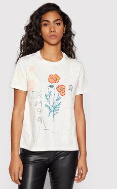 Desigual Tričko Altea 22SWTKAV Biela Regular Fit