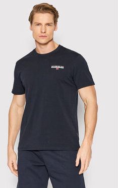 Napapijri Tričko Ice NP0A4GWI Tmavomodrá Regular Fit