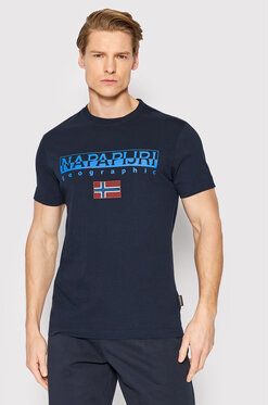 Napapijri Tričko Ayas NP0A4GDQ Tmavomodrá Regular Fit