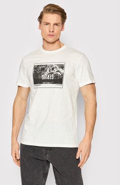 Jack&Jones Tričko Jungleone 12205959 Biela Regular Fit