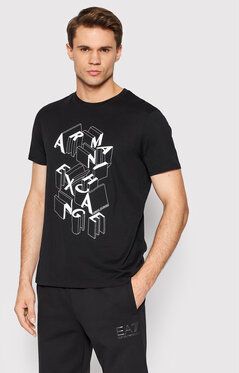 Armani Exchange Tričko 3LZTBV ZJA5Z 1200 Čierna Regular Fit