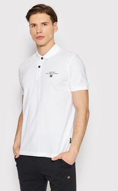 Napapijri Polokošeľa Elbas NP0A4GDL Biela Regular Fit