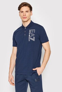 EA7 Emporio Armani Polokošeľa 3LPF16 PJ03Z 1554 Tmavomodrá Regular Fit
