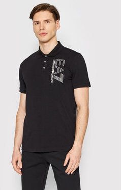 EA7 Emporio Armani Polokošeľa 3LPF16 PJ03Z 1200 Čierna Regular Fit