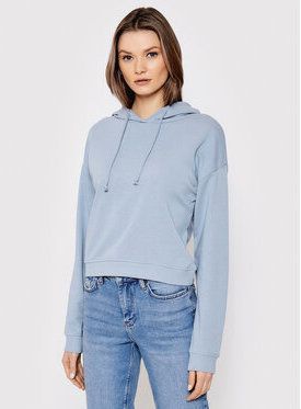 Brave Soul Mikina LSS-69KAYDECORN Modrá Relaxed Fit