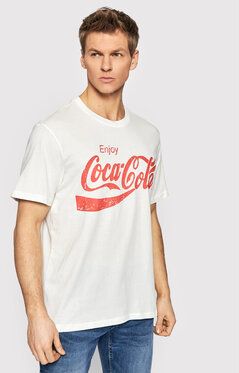 Only & Sons Tričko COCA-COLA 22023351 Biela Regular Fit