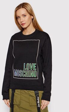 LOVE MOSCHINO Mikina W630648M 4266 Čierna Regular Fit