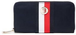 Tommy Hilfiger Veľká dámska peňaženka Poppy St Large Za Corp AW0AW10266 Tmavomodrá