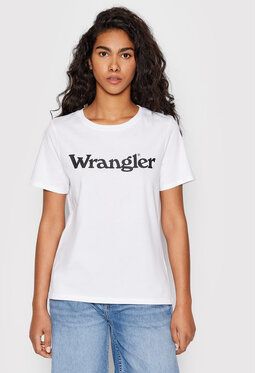 Wrangler Tričko W7N4GH989 Biela Regular Fit