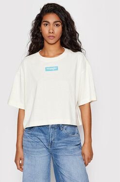 Wrangler Tričko W7S2D3XIV Béžová Boxy Fit