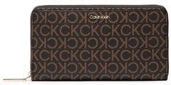 Calvin Klein Veľká dámska peňaženka Ck Must Z/A Wallet Xl Mono K60K609546 Hnedá