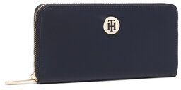 Tommy Hilfiger Veľká dámska peňaženka Poppy St Large Za Wallet AW0AW10263 Tmavomodrá