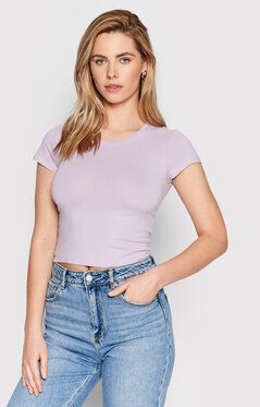 Vero Moda Tričko Maxi 10260310 Fialová Regular Fit