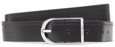 Calvin Klein Dámsky opasok Ck Must Bridge 3cm Belt Perf K60K609563 Čierna