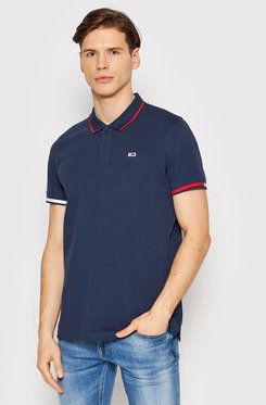 Tommy Jeans Polokošeľa Red Flag DM0DM12963 Tmavomodrá Regular Fit