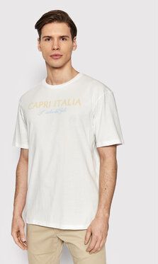 Jack&Jones Tričko Positano 12209840 Biela Regular Fit