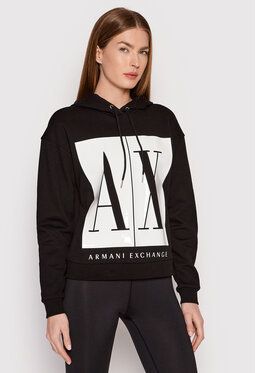 Armani Exchange Mikina 8NYM14 YJ68Z 1200 Čierna Regular Fit