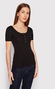 Pieces Blúzka Kitte 17101439 Čierna Slim Fit
