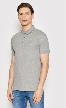 Boss Polokošeľa Passenger 50472668 Sivá Slim Fit