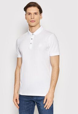 Boss Polokošeľa Passenger 50472668 Biela Slim Fit