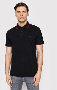 Selected Homme Polokošeľa Aze 16082841 Čierna Regular Fit