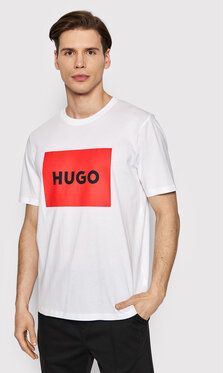 Hugo Tričko Dulive222 50467952 Biela Regular Fit