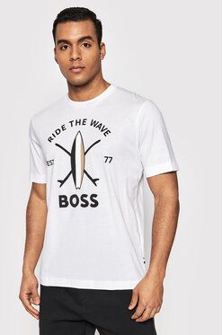 Boss Tričko Tylan Ch 50469218 Biela Regular Fit