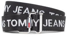 Tommy Jeans Dámsky opasok Tjw Essential Webbing Belt AW0AW11650 Čierna