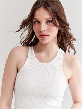 Americanos Top Martinique Biela Skinny Fit