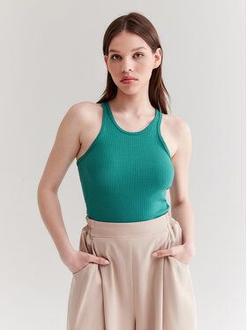 Americanos Top Martinique Zelená Skinny Fit