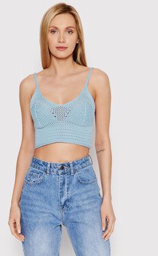 DeeZee Top Marielle AL018 Modrá Cropped Fit