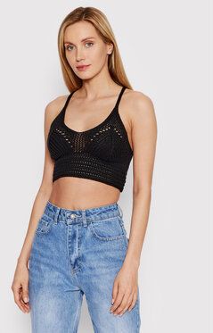 DeeZee Top Marielle AL018 Čierna Cropped Fit