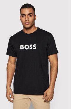 Boss Tričko 50469289 Čierna Relaxed Fit