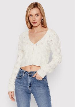 DeeZee Sada top a kardigán Damina AL014 Biela Cropped Fit