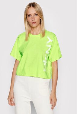 DKNY Sport Tričko DP1T8459 Zelená Relaxed Fit