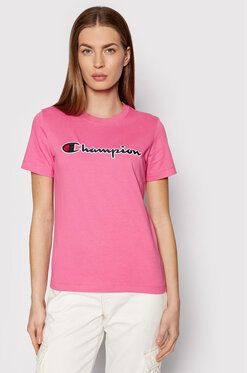 Champion Tričko Script Logo 114472 PS158 Ružová Regular Fit