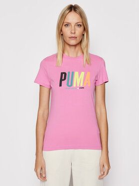 Puma Tričko SMILEY WORLD Graphic 533559 Ružová Regular Fit