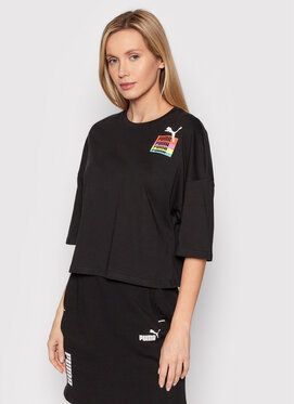 Puma Tričko Brand Love 534350 Čierna Oversize