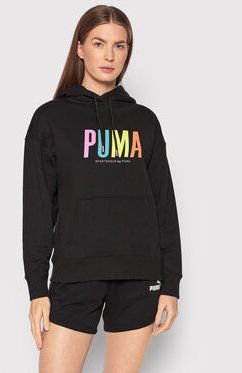 Puma Mikina SWXp Graphic 533564 Čierna Regular Fit