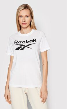 Reebok Tričko Identity HA5738 Biela Relaxed Fit