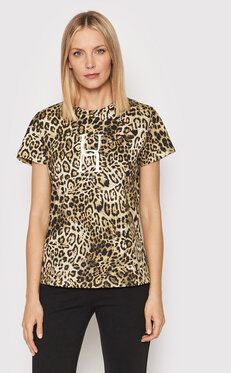 Pinko Tričko Castagno 1Q10D9 ZS30 Hnedá Regular Fit