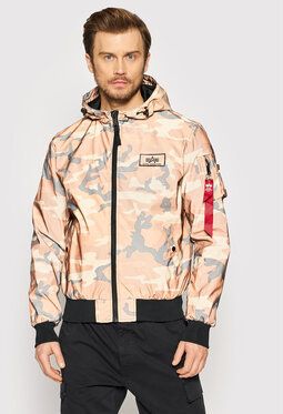 Alpha Industries Prechodná bunda Camo 126138RC Hnedá Regular Fit