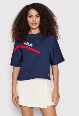 Fila Tričko Zug FAW0156 Tmavomodrá Cropped Fit