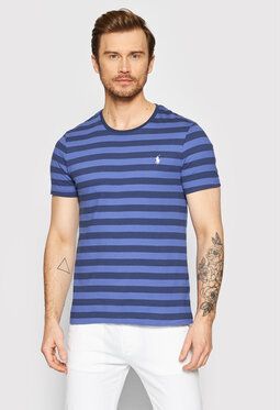 Polo Ralph Lauren Tričko 710803479015 Fialová Custom Slim Fit