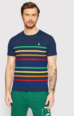 Polo Ralph Lauren Tričko 710860413001 Tmavomodrá Custom Slim Fit