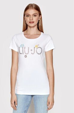 Liu Jo Tričko VA2074 J5003 Biela Regular Fit